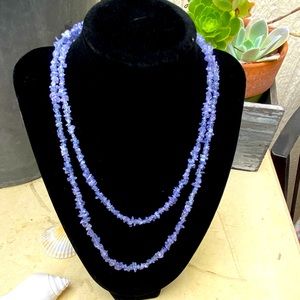 Purple amethyst gemstone necklace